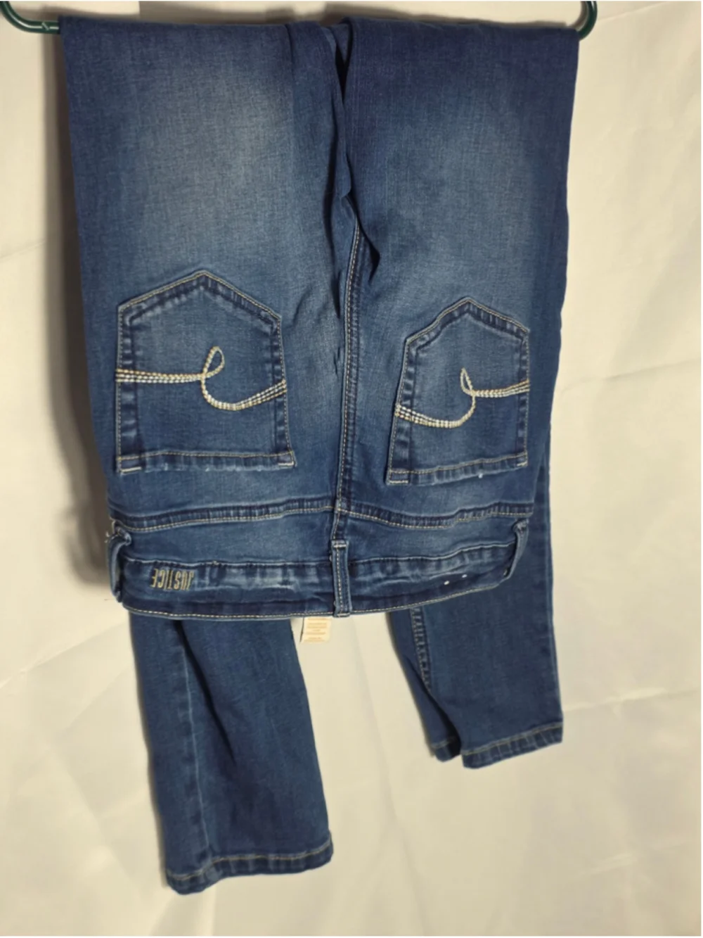 Girls Justice Mid Rise Super Skinny Jeans Blue Size 16 tween trendy casual denim